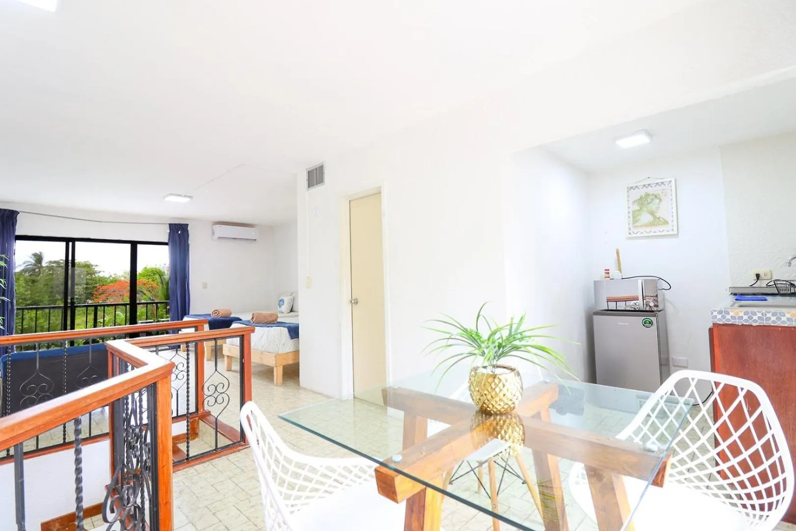 2 Studios W/Terrace & Pool In קנקון דירה
